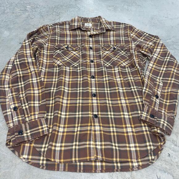 J.Crew Midweight flannel workshirt SZ S MSRP $118+ Brown Fall - Picture 2 of 5
